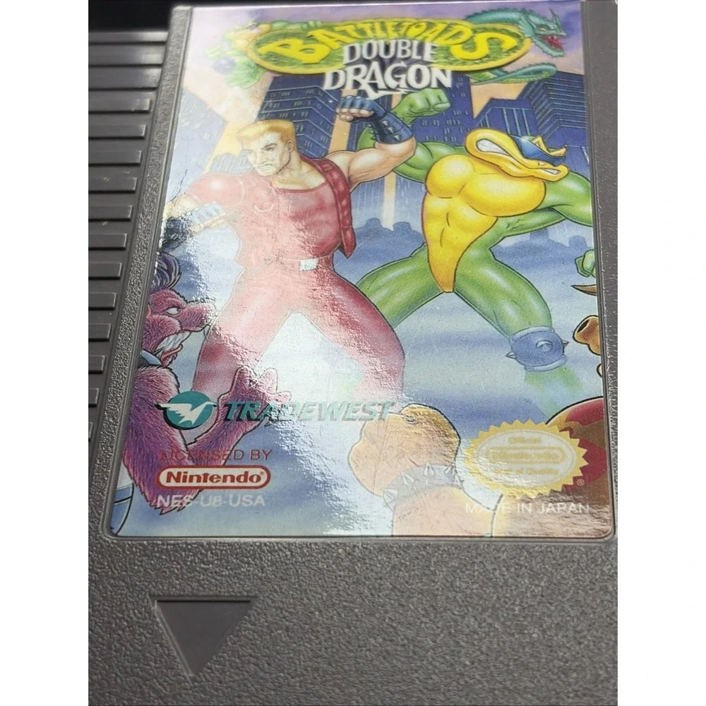 Battletoads & Double Dragon - Authentic Nintendo NES Game - Very Clean - T&W -NM